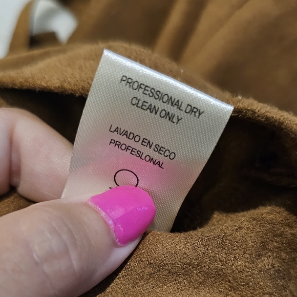 La Reine Fringe Suede-feel Skirt Size Small - Picture 8 of 8